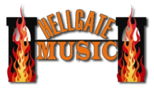 A picture of the hellgate music logo.