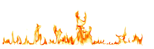 A fire is burning in the middle of a black background.